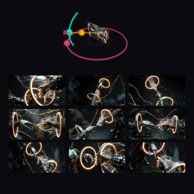 Generate Multiple Angles with 3D Camera Node